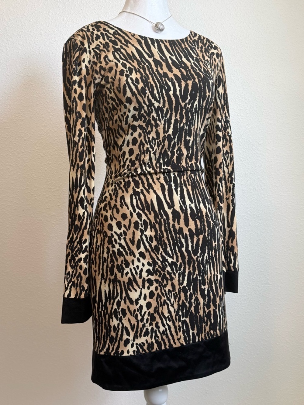 Cache Mini Leopard Print Dress Y2K Party Glam Chic